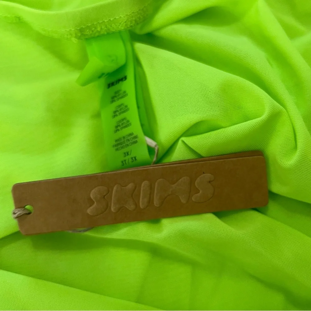 Skims Mesh Cover Up Sarong Skirt Beachwear Neon Green Size 3X